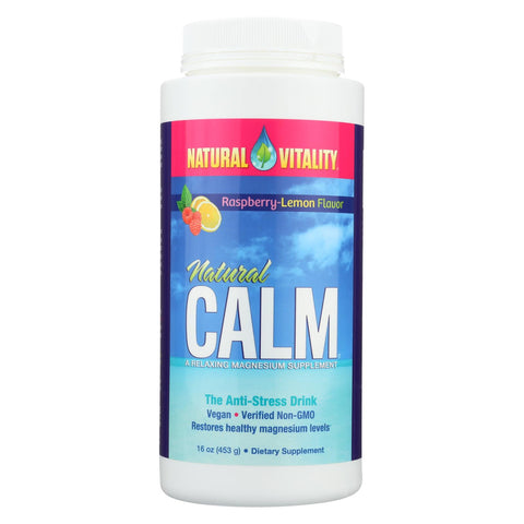 Natural Vitality Natural Calm Raspberry Lemon - 16 Oz