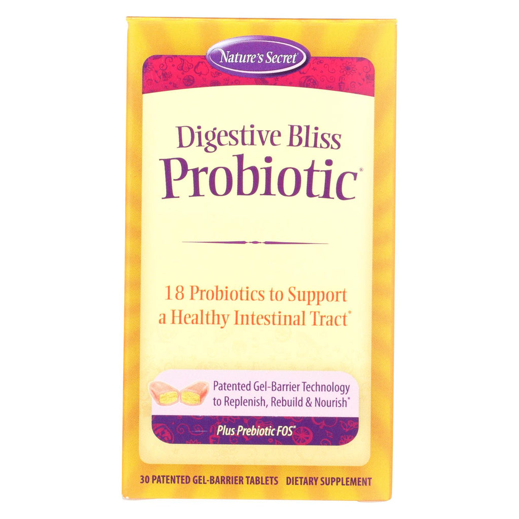 Nature's Secret Digestive Bliss Probiotic - 30 Tablets