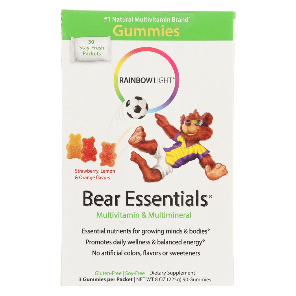 Rainbow Light Gummy Bear Essentials Multivitamin Multimineral Fruit - 30 Packets