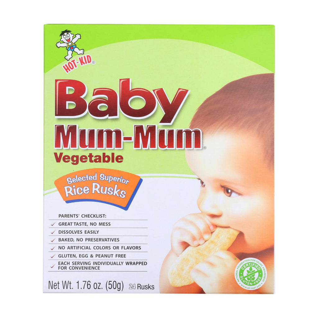 Hot Kid Baby Mum Rice Husk - Vegetable - Case Of 6 - 1.76 Oz.