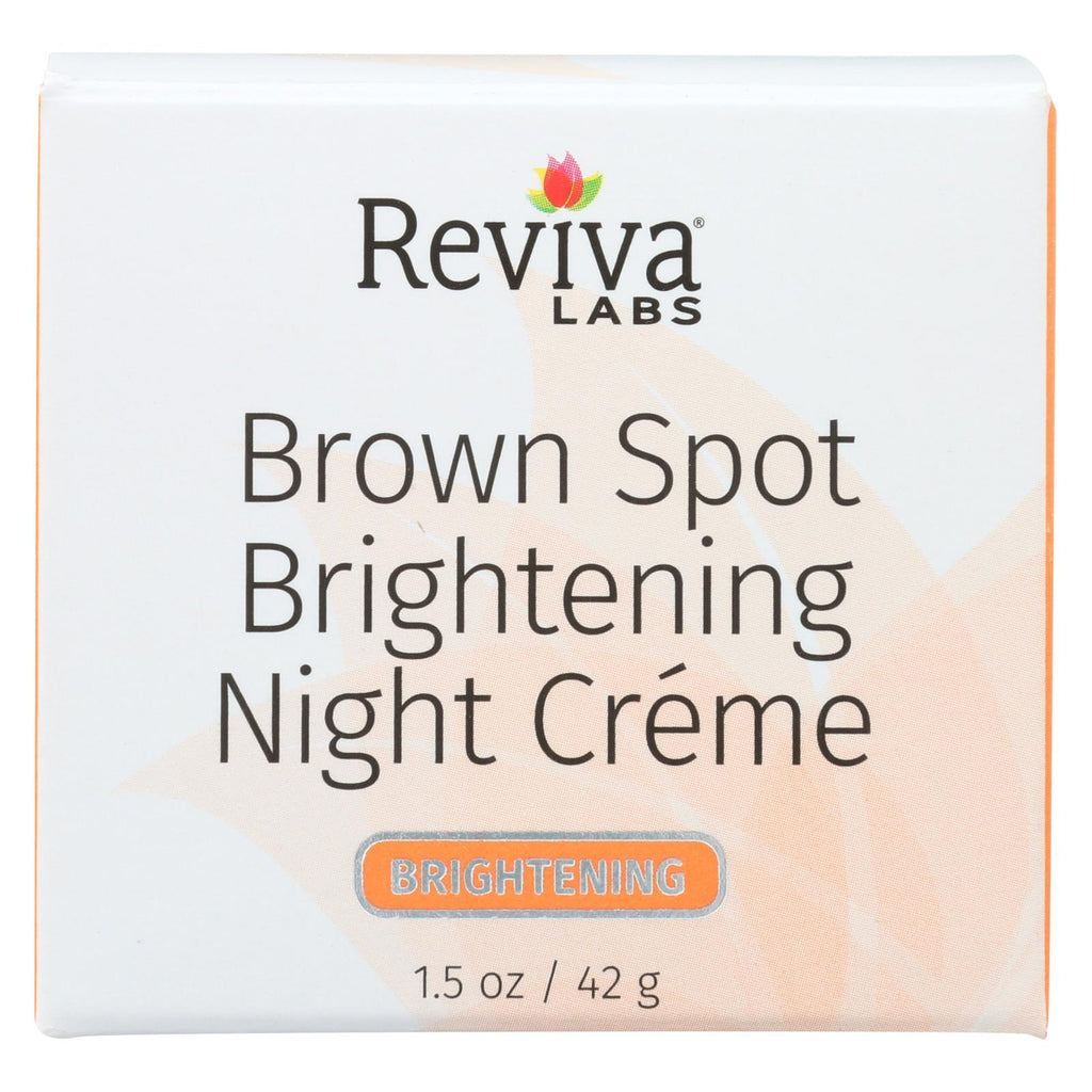 Reviva Labs - Brown Spot Night Cream Skin Lightening - 1 Oz