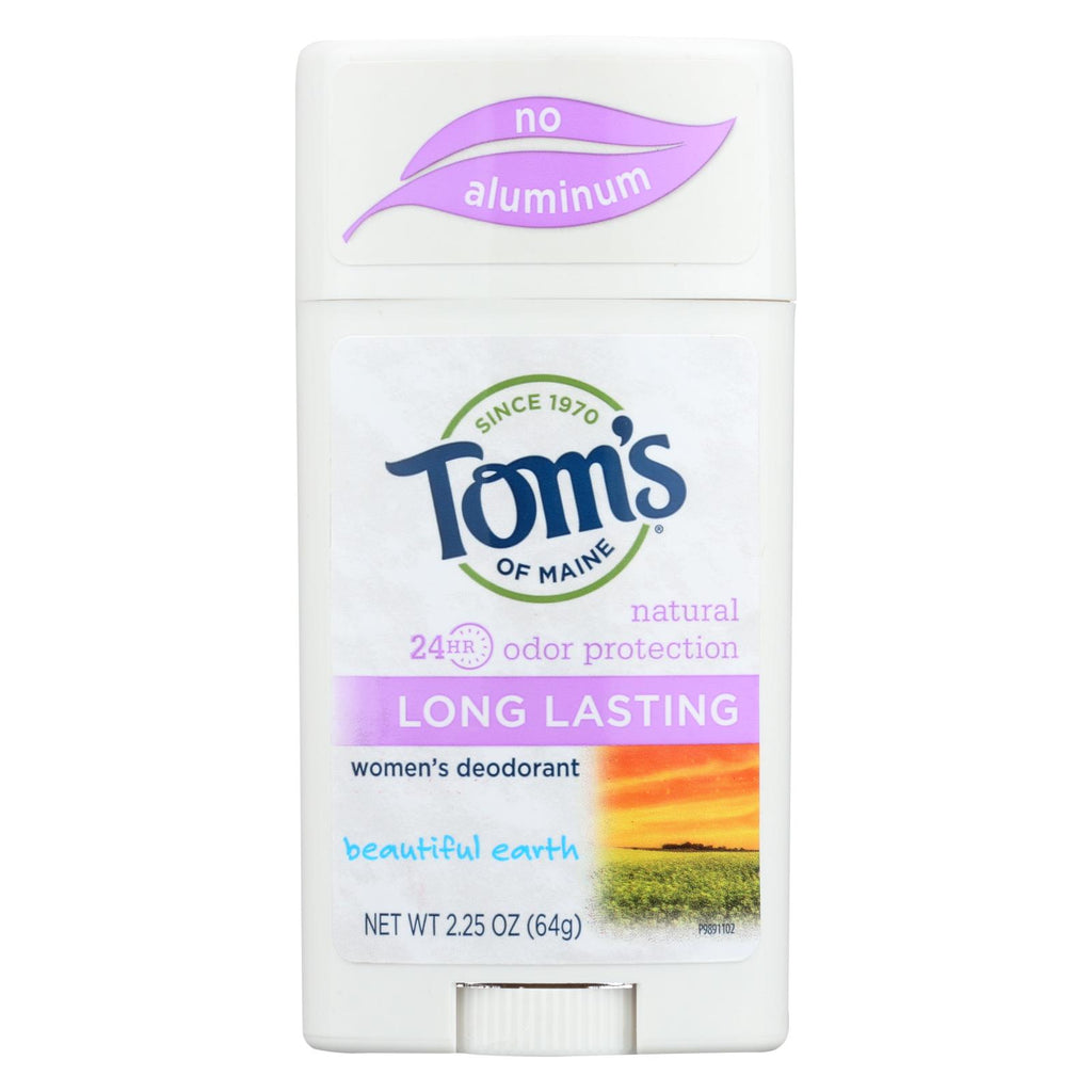 Tom's Of Maine Natural Women's Deodorant - Beautiful Earth - Case Of 6 - 2.25 Oz