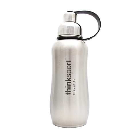 Thinksport Stainless Steel Sports Bottle - Silver - 25 Oz