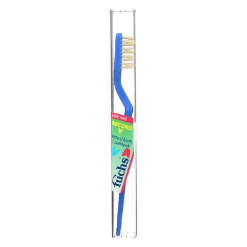 Fuchs Record V Natural Hard Toothbrush - 1 Toothbrush - Case Of 10