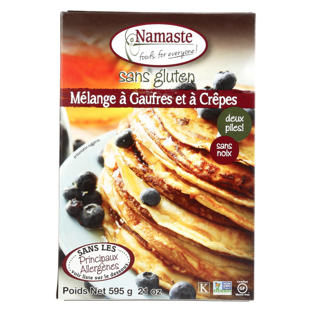 Namaste Foods Gluten Free Waffle And Pancake - Mix - Case Of 6 - 21 Oz.