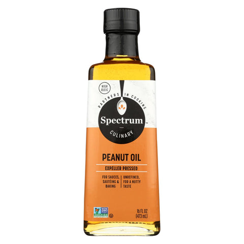 Spectrum Naturals Unrefined Peanut Oil - 16 Fl Oz.