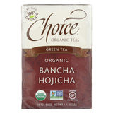 Choice Organic Teas Ban-cha Toasted Green Tea - 16 Tea Bags - Case Of 6