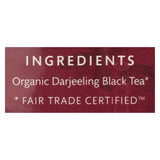 Choice Organic Teas Darjeeling Tea - 16 Tea Bags - Case Of 6