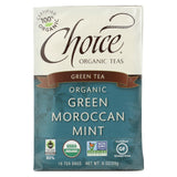 Choice Organic Teas Green Moroccan Mint Tea - 16 Tea Bags - Case Of 6