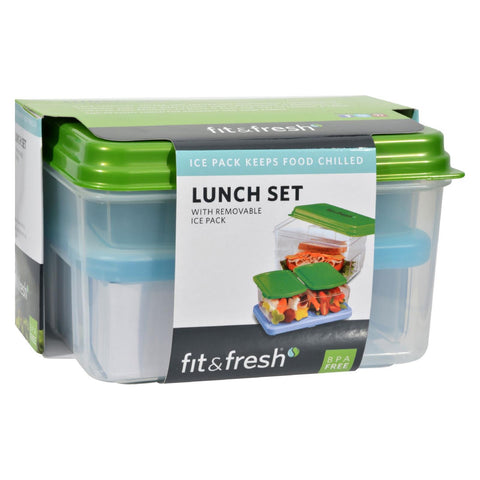 Fit And Fresh Lunch Set With Removable Ice Pack - 1 Container