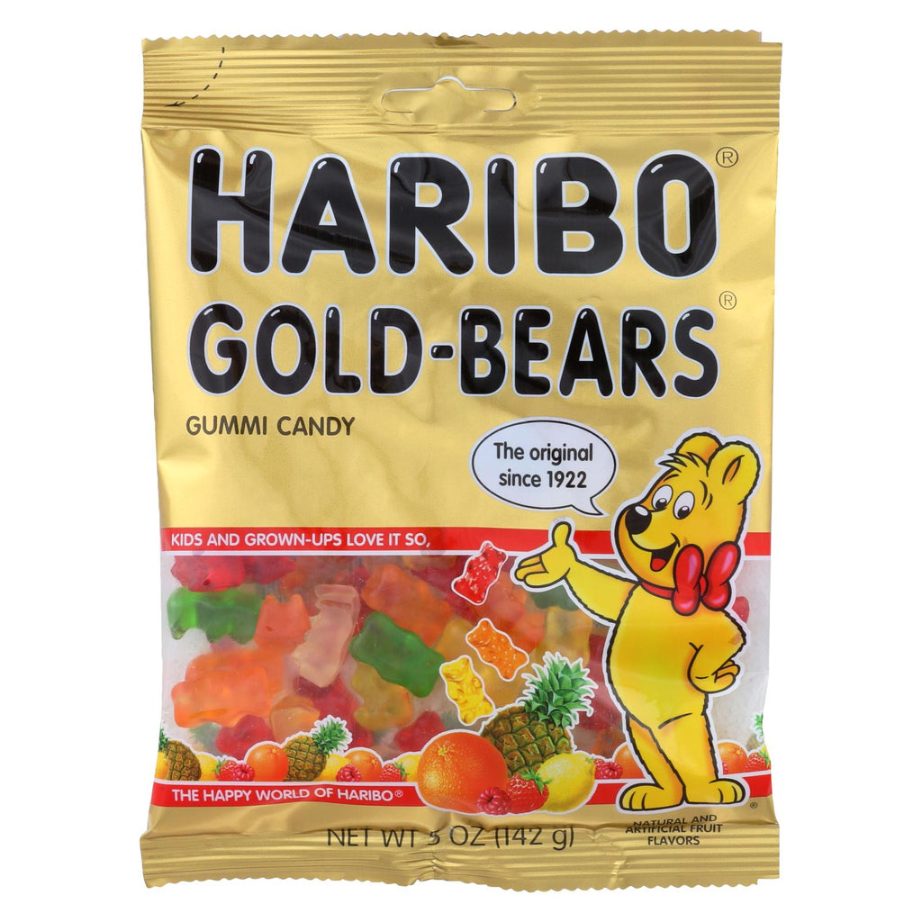 Haribo Gold - Bears - Lemon - Case Of 12 - 5 Oz.