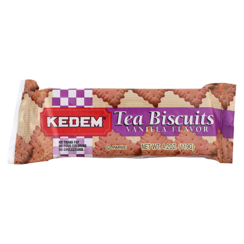 Kedem Tea Biscuits - Vanilla - Case Of 24 - 4.2 Oz.