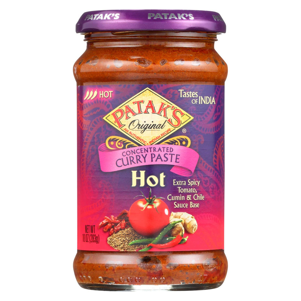 Pataks Curry Paste - Concentrated - Hot - 10 Oz - Case Of 6