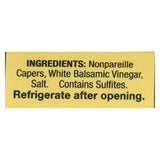 Alessi - Capers In White Balsamic Vinegar - 3.5 Oz - Case Of 6