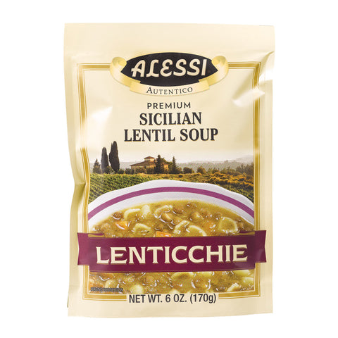 Alessi - Sicilian Lentil Soup - Lenticchie - Case Of 6 - 6 Oz.