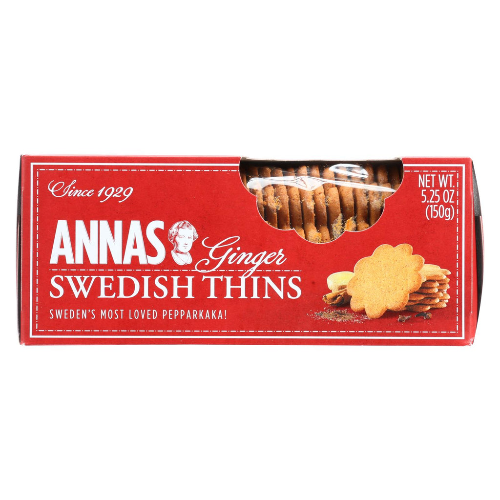 Annas Ginger Thins - Original - Case Of 12 - 5.25 Oz.