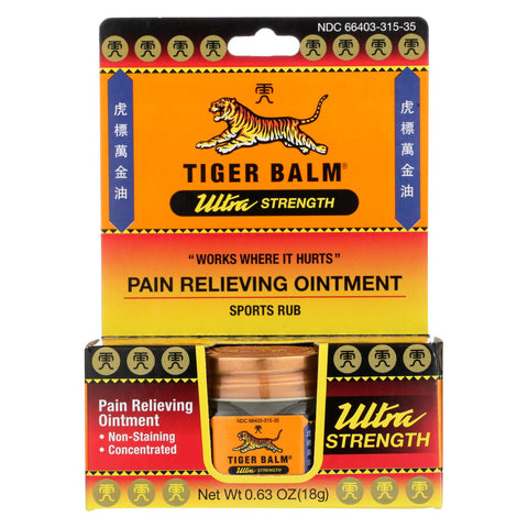 Tiger Balm Pain Relief Ointment - 0.63 Oz - Case Of 6