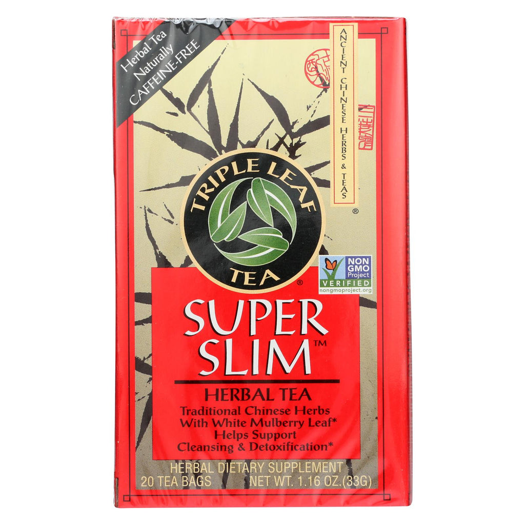 Triple Leaf Tea Super Slimming Herbal Tea - 20 Tea Bags - Case Of 6