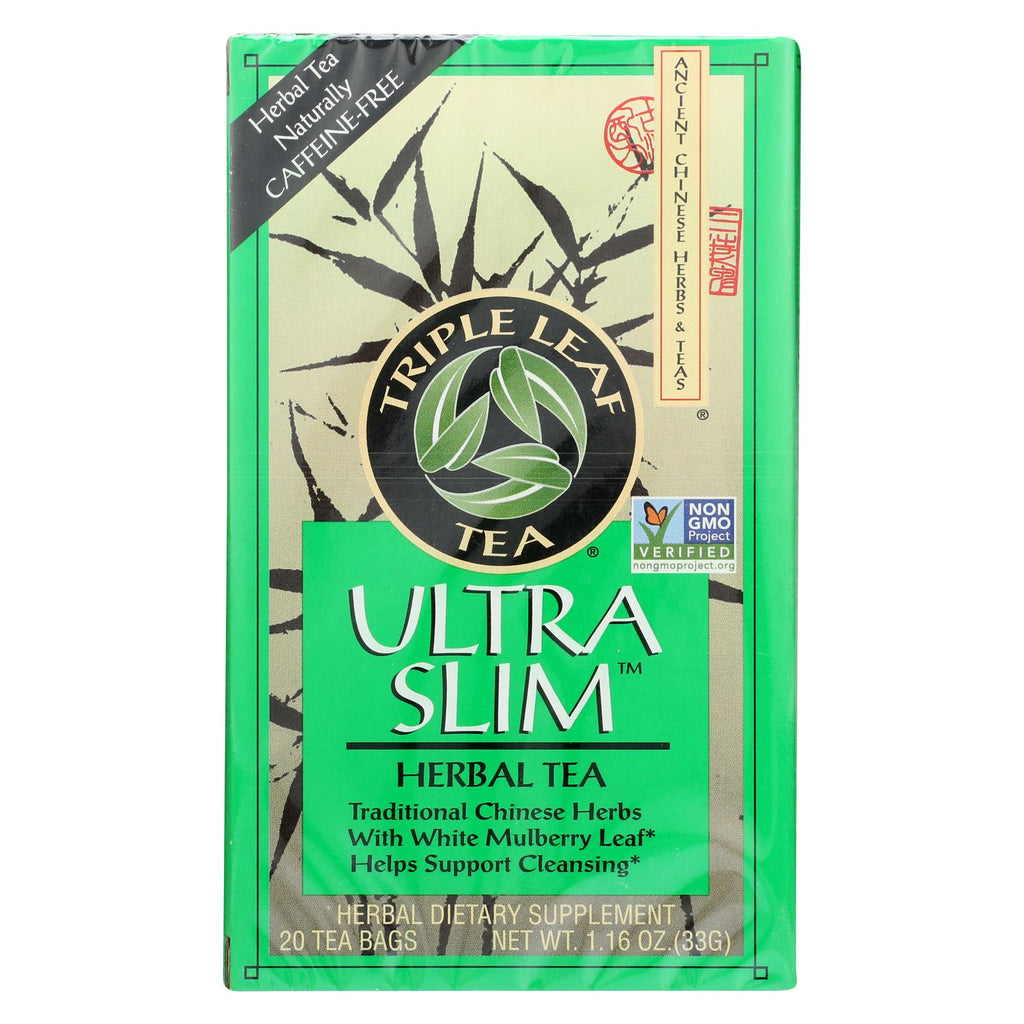 Triple Leaf Tea Ultra Slim Tea Decaffeinated - 20 Tea Bags - Case Of 6