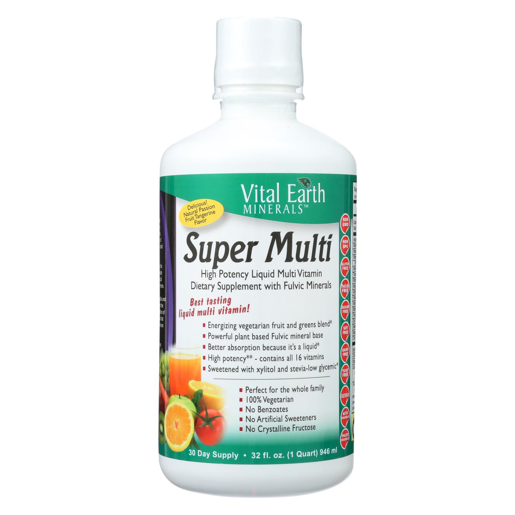 Vital Earth Minerals Super Multi Passion Fruit - 32 Fl Oz