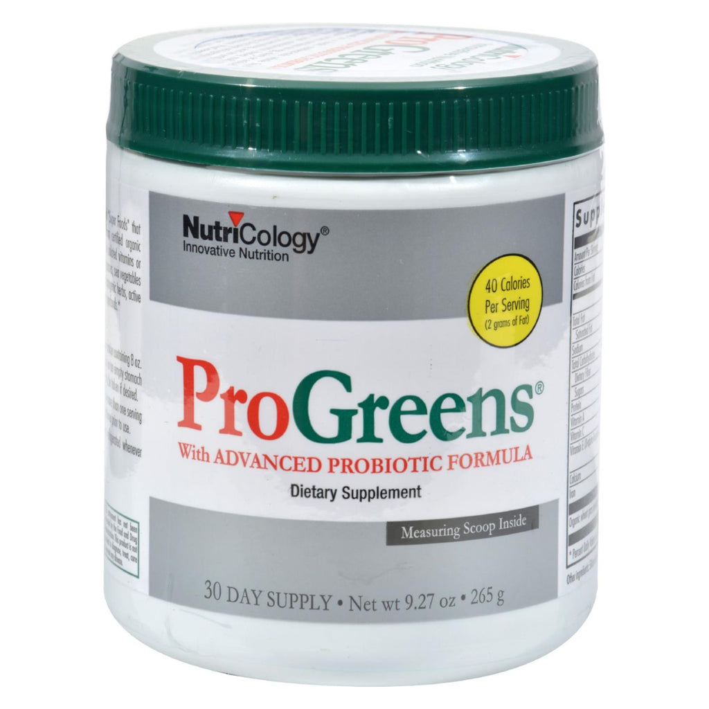 Nutricology Pro Greens With Advanced Probiotic Formula - 9.27 Oz