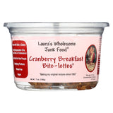 Laura's Wholesome Junk Food Cranberry Bite-lettes Breakfast - Case Of 6 - 7 Oz