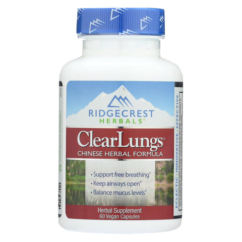 Ridgecrest Herbals Clearlungs - 60 Vegetarian Capsules