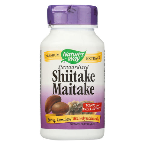 Nature's Way - Shiitake And Maitake Standardized - 60 Capsules