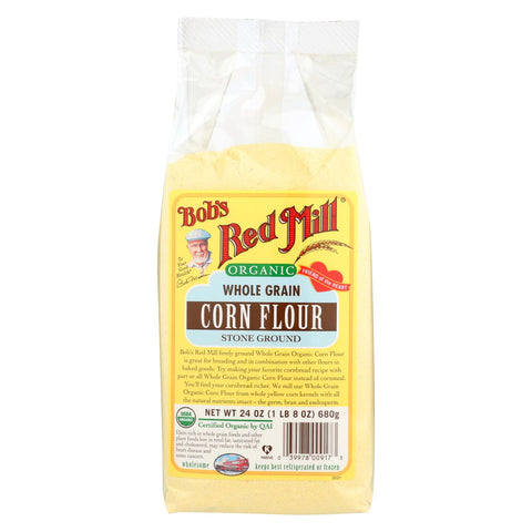 Bob's Red Mill - Organic Corn Flour - 24 Oz - Case Of 4