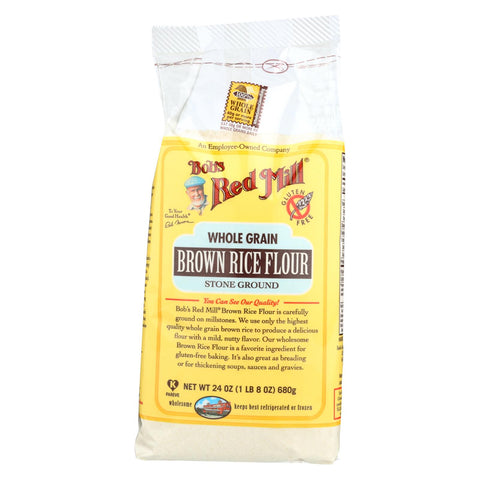 Bob's Red Mill - Gluten Free Brown Rice Flour - 24 Oz - Case Of 4