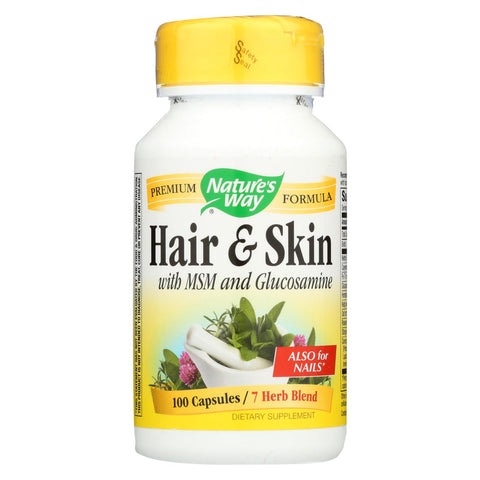 Nature's Way - Hair And Skin With Msm And Glucosamine - 100 Capsules