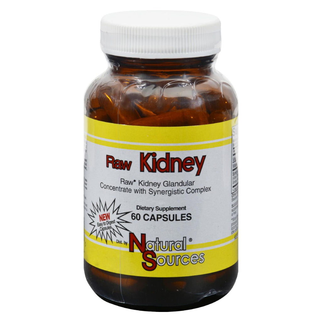 Natural Sources Raw Kidney - 60 Capsules