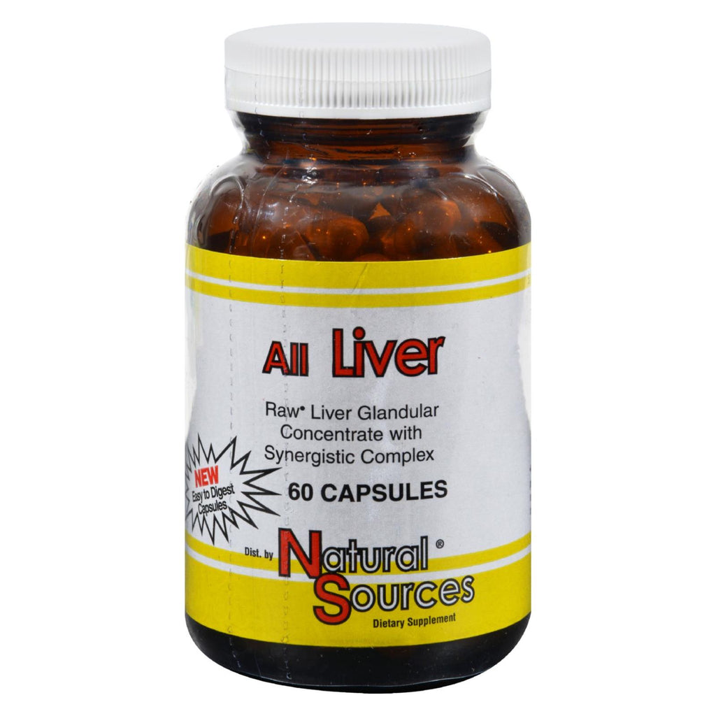 Natural Sources All Liver - 60 Capsules