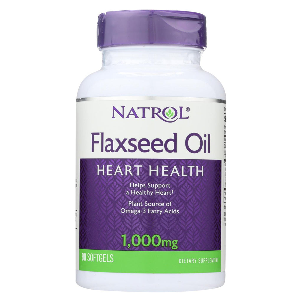 Natrol Omega-3 Flax Seed Oil - 1000 Mg - 90 Softgels