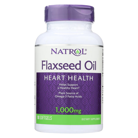 Natrol Omega-3 Flax Seed Oil - 1000 Mg - 90 Softgels