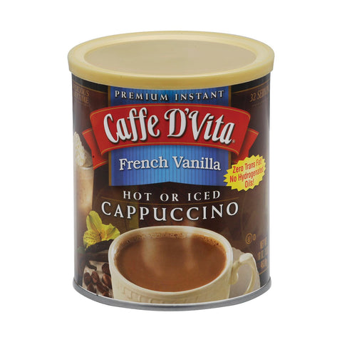 Caffe D'vita - Cappuccino - French Vanilla - Case Of 6 - 16 Oz.