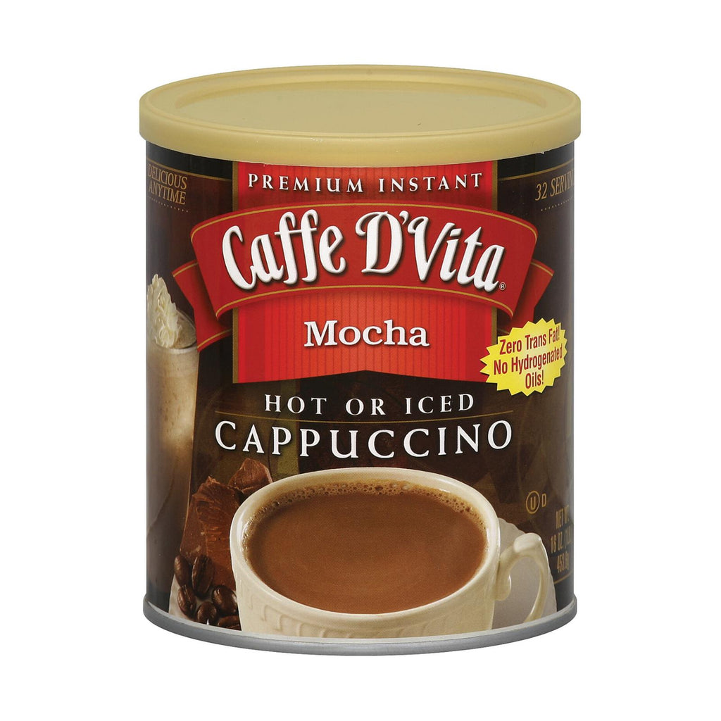 Caffe D'vita - Cappuccino - Mocha - Case Of 6 - 16 Oz.