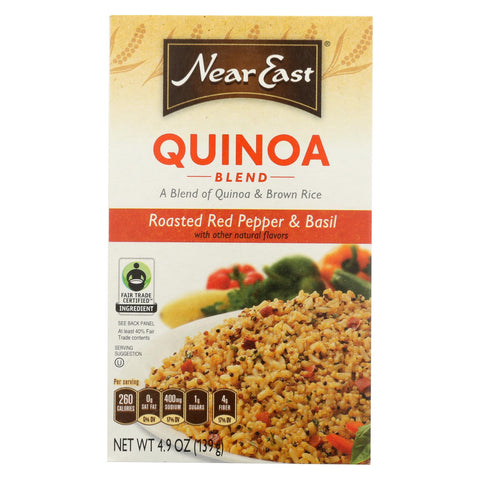 Near East Quinoa Blend - Roasted Red Pepper And Basi - Case Of 12 - 4.9 Oz.