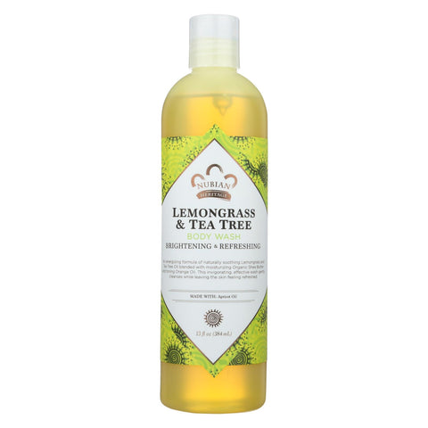 Nubian Heritage Body Wash Lemongrass And Tea Tree - 13 Fl Oz