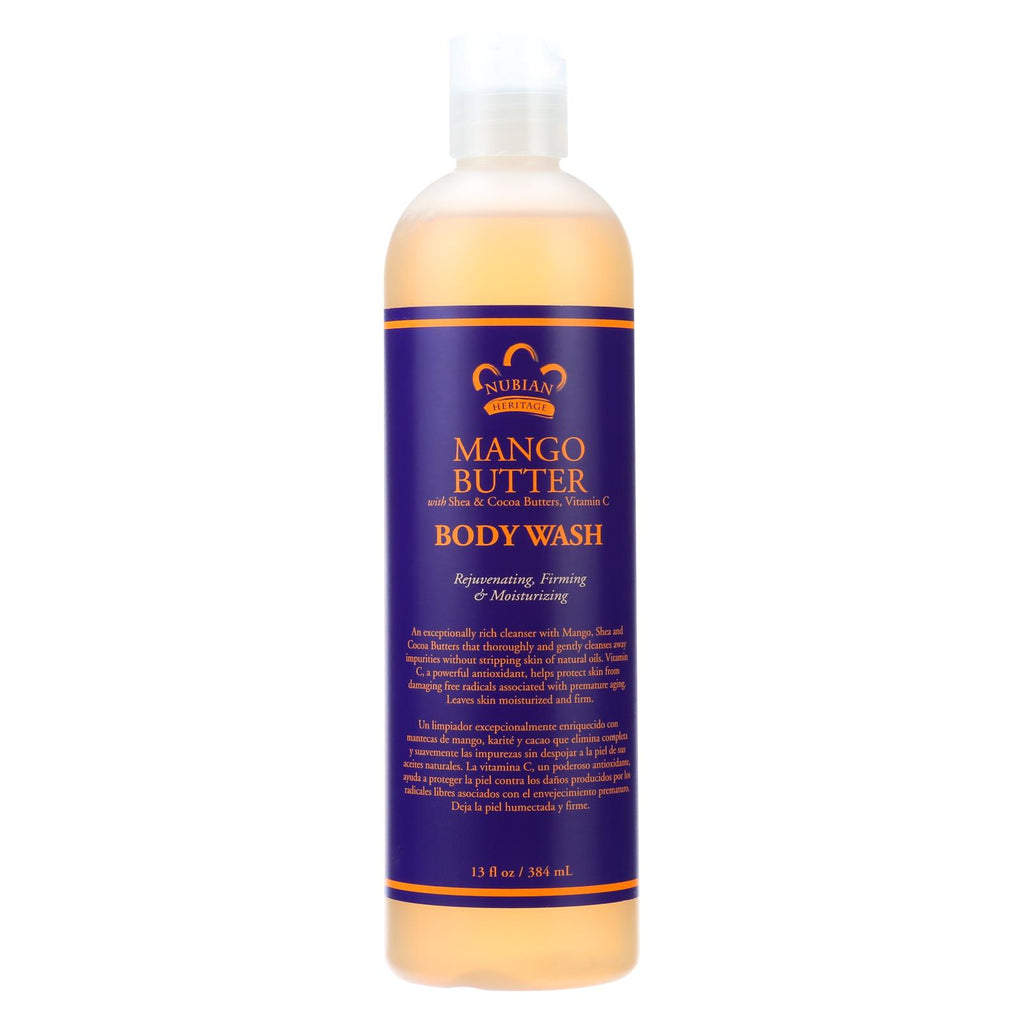 Nubian Heritage Body Wash Mango Butter - 13 Fl Oz