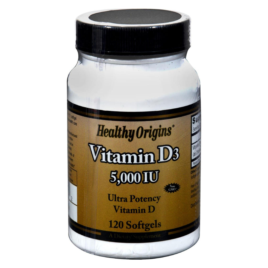 Healthy Origins Vitamin D3 - 5000 Iu - 120 Softgels