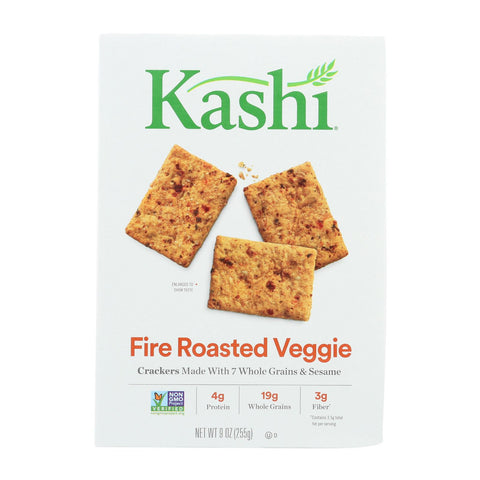 Kashi Crackers Fire Roasted Veggie - Case Of 12 - 9 Oz.