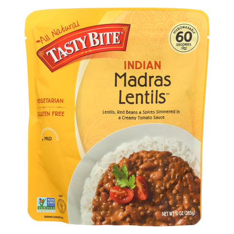 Tasty Bite Entree - Indian Cuisine - Madras Lentils - 10 Oz - Case Of 6