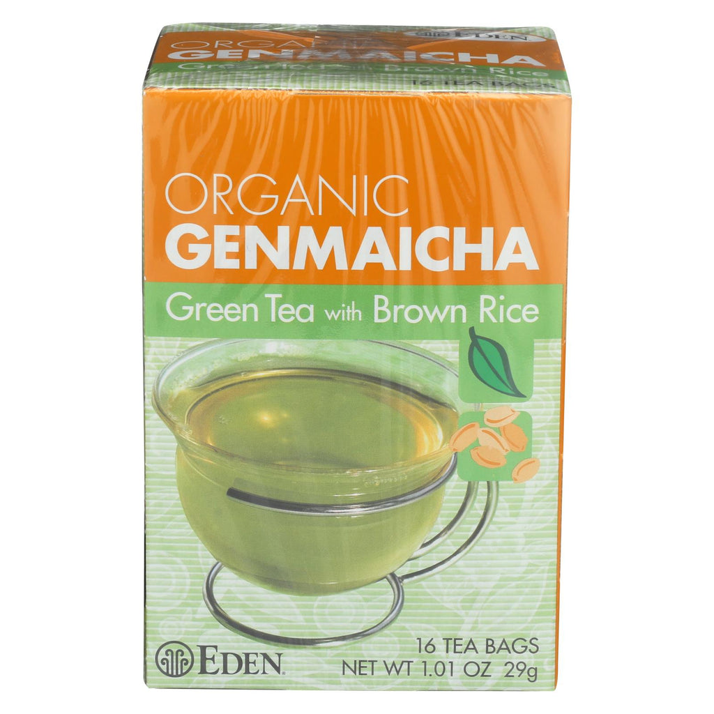 Eden Foods Organic Genmaicha Green Tea - Case Of 12 - 16 Bag