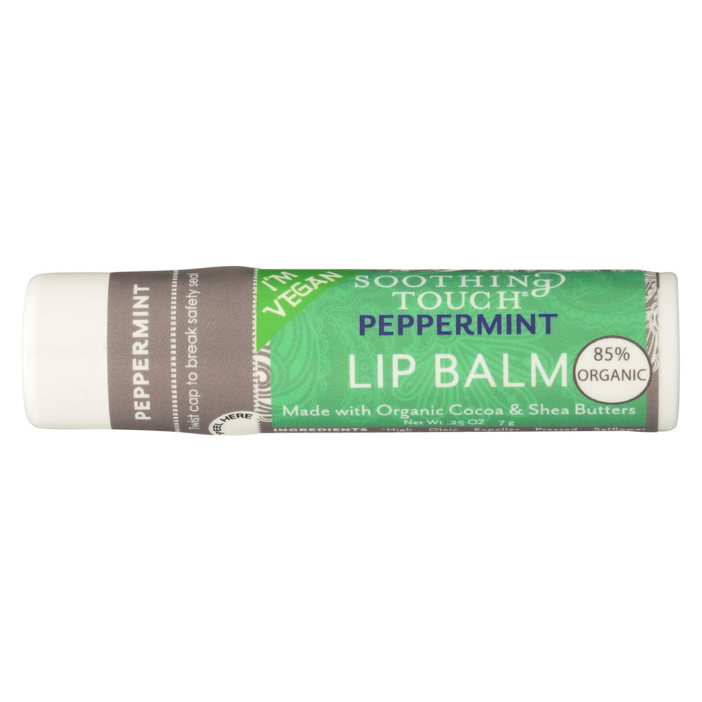 Soothing Touch Lip Balm - Peppermint - Case Of 12 - .25 Oz