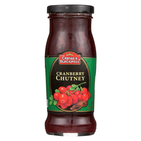 Crosse And Blackwell Chutney - Cranberry - Case Of 6 - 8.5 Oz.