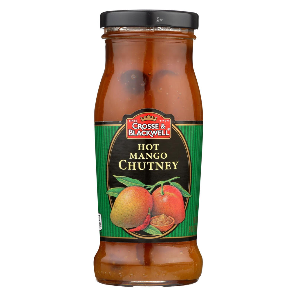 Crosse And Blackwell Chutney - Hot Mango - Case Of 6 - 9 Oz.