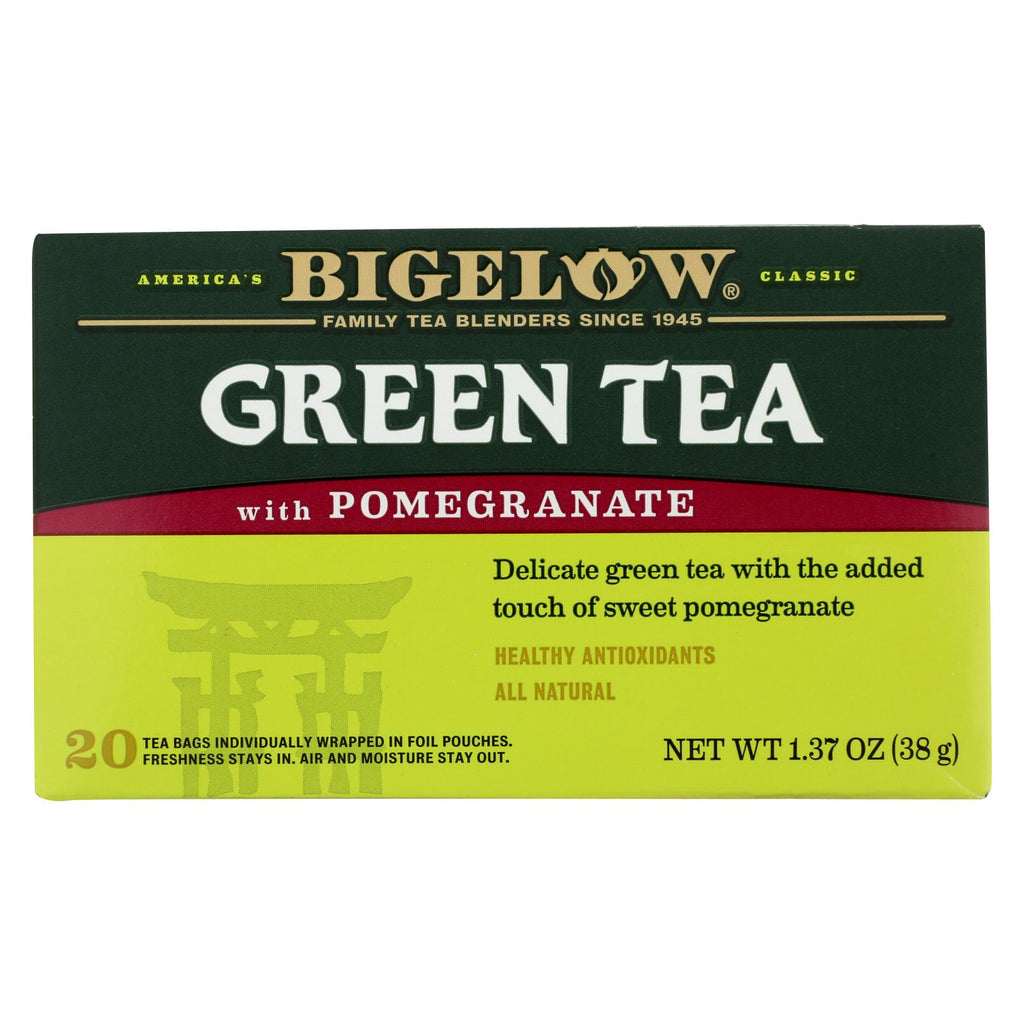 Bigelow Tea Green Tea - With Pomegranate - Case Of 6 - 20 Bag