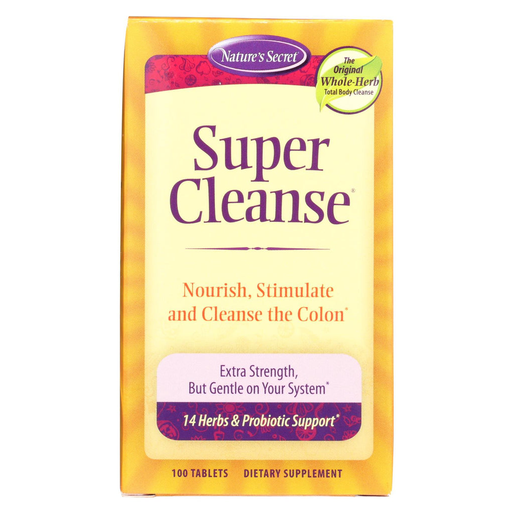 Nature's Secret Super Cleanse - 100 Tablets