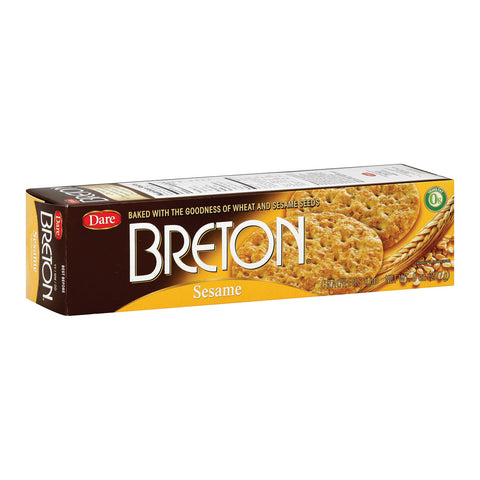 Breton-dare - Crackers - Sesame - Case Of 12 - 8 Oz.